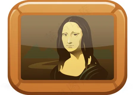 Mona丽莎绘画艺术的图标” Mona丽莎绘画艺术的图标”