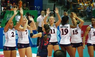 女排精彩瞬间图片