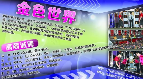 娱乐会所招聘海报图片