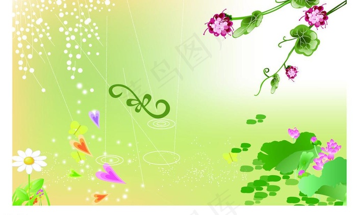 卡通田园背景图片