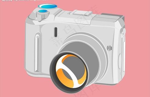 矢量手绘数码相机图片