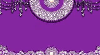 婚礼背景素材紫色加边套图图片
