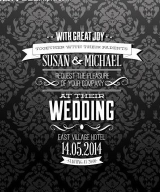 婚礼请柬背景图片