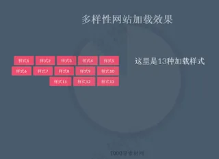 多样性网站加载效果