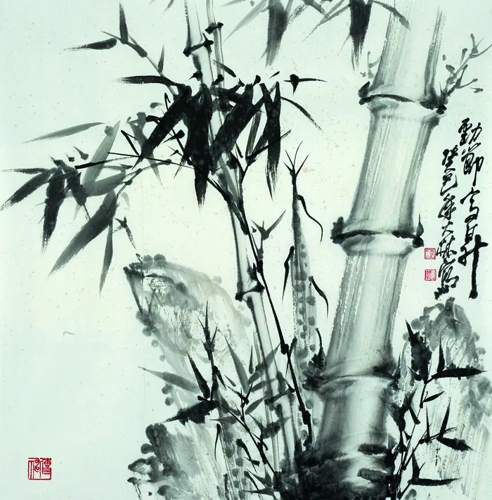 竹石图图片