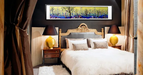 壁画装饰画效果图淘宝海报图无框画海...