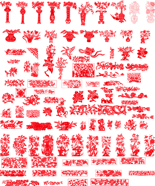 120张中国传统花纹矢量素材