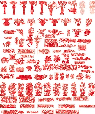 120张中国传统花纹矢量素材