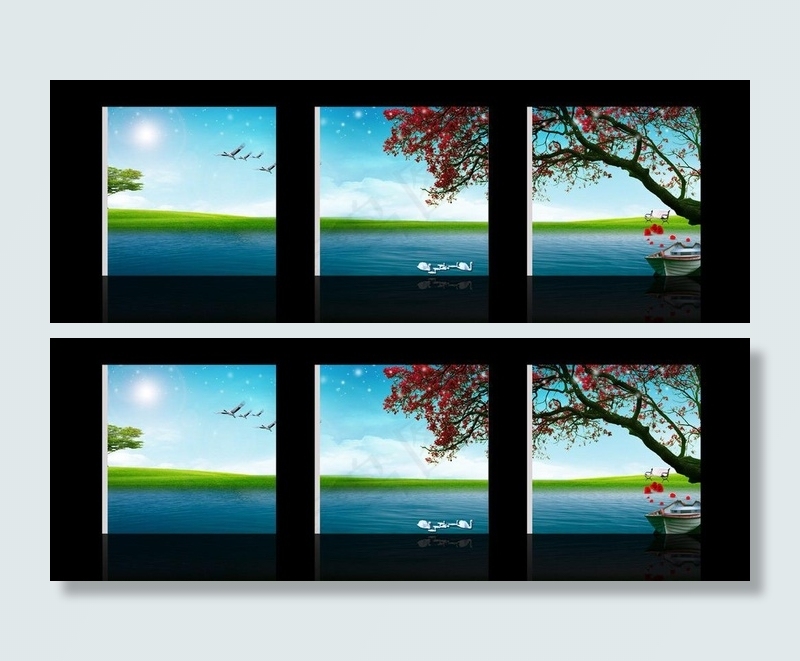 无框画 风景画图片