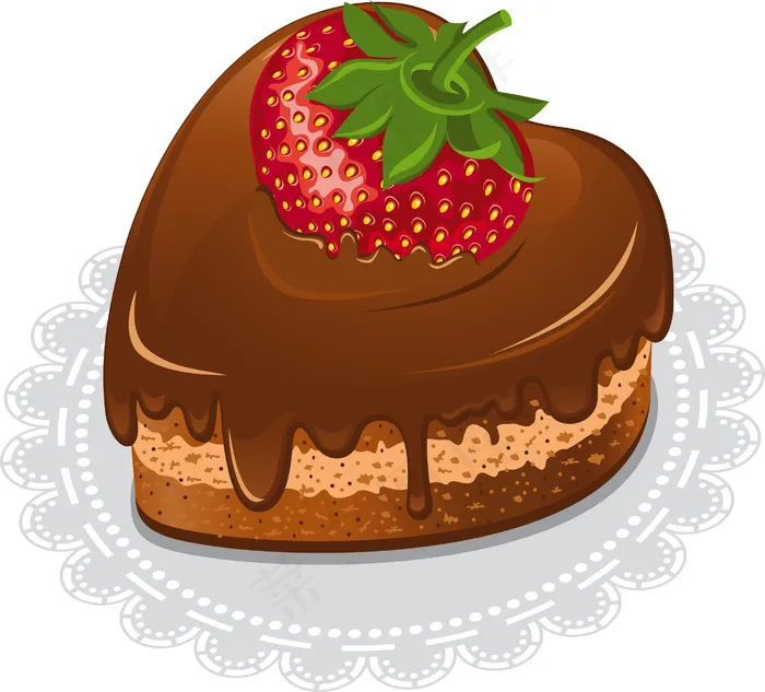 情人节糕点宣传海报矢量图ai矢量模版下载