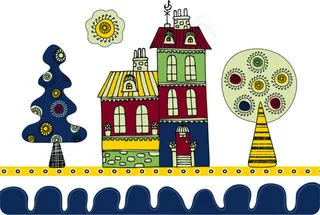 房屋卡通矢量素材