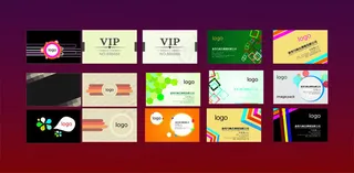 创意VIP名片卡片设计矢量素材