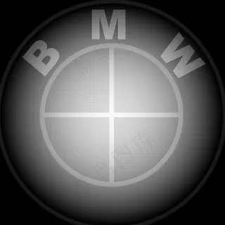 宝马车标灰度图