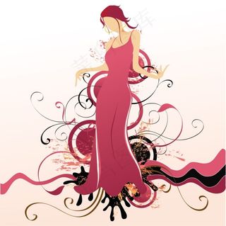 连衣裙美女