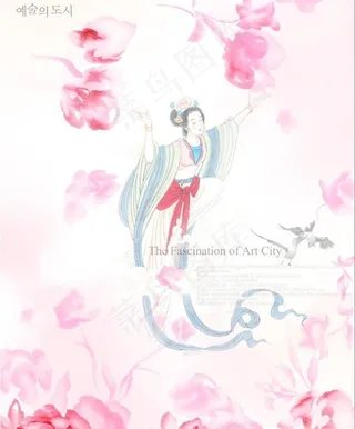 古代美女图psd分层文件 很漂亮的...