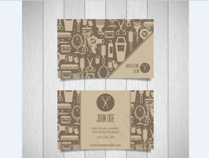 黑色蓝色IT科技大气名片