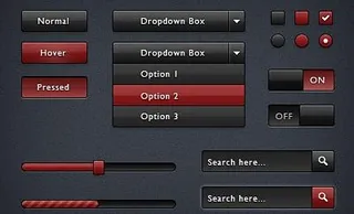 网页设计元素psd分层