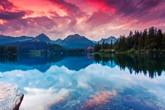 美丽湖泊风景