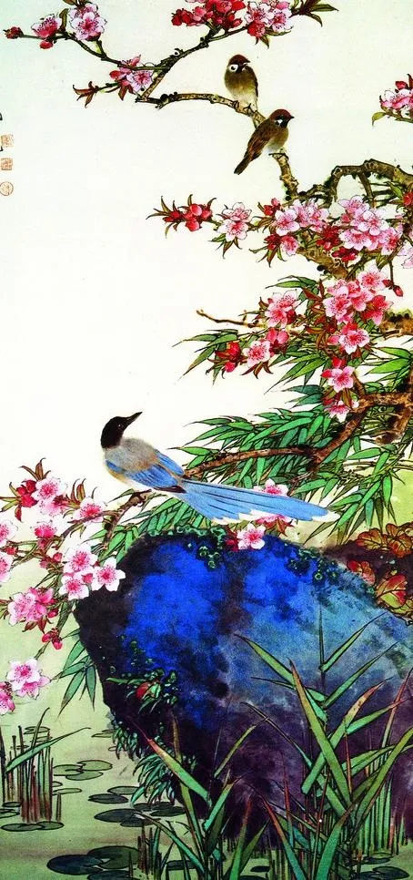 花鸟水墨画图片