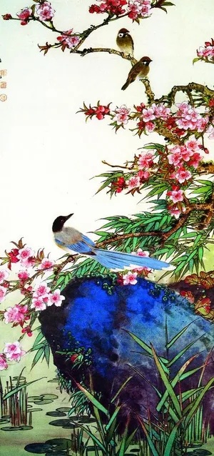 花鸟水墨画图片