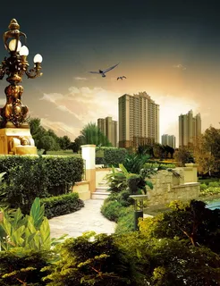 法式地产精细分层未添加字体