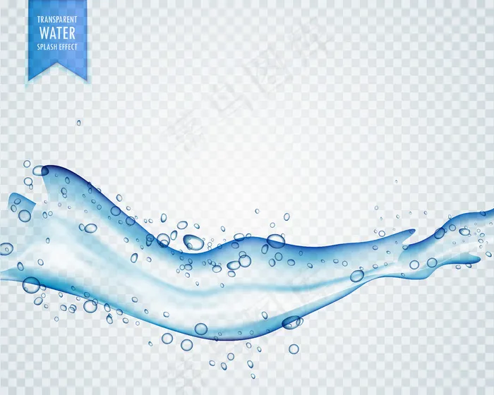 水纹水波纹浪花水珠夏季素材