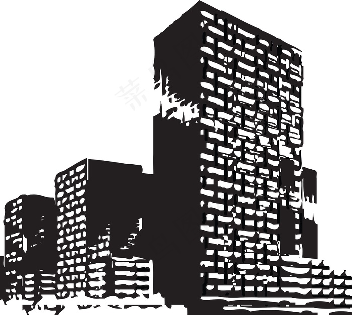 矢量建筑eps,ai矢量模版下载