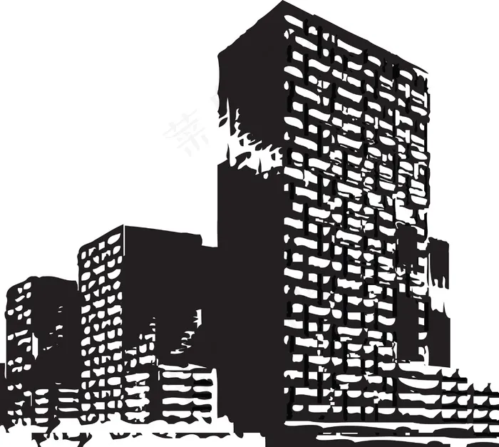 矢量建筑eps,ai矢量模版下载