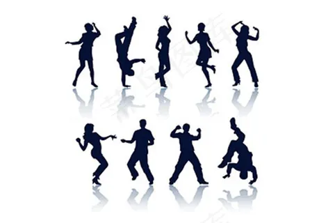 街舞矢量素材