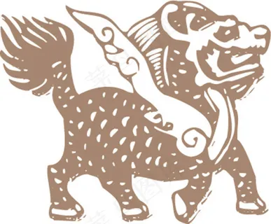 古代传统麒麟纹样