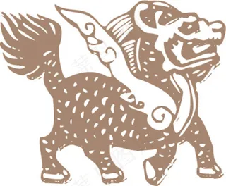 古代传统麒麟纹样
