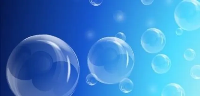 透明的泡泡背景