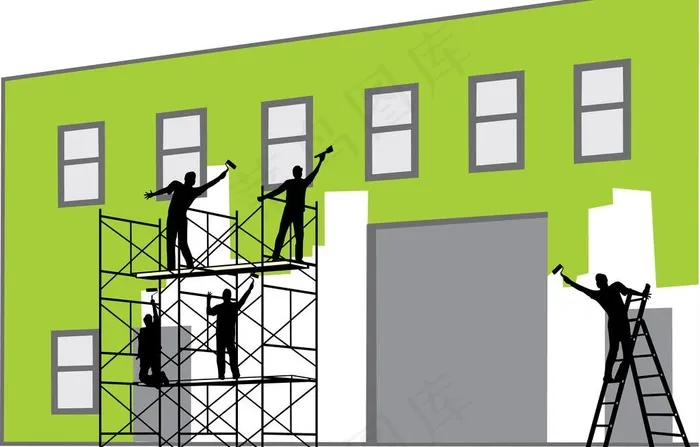 施工队伍图片eps,ai矢量模版下载