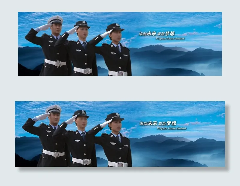 听党指挥部队横幅bannerpsd模版下载
