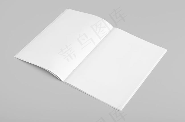 展开的画册样机