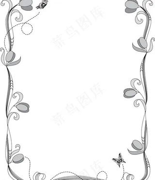 花蝴蝶相框图片