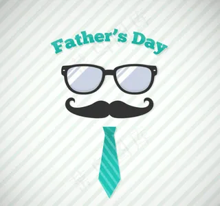 创意斜纹父亲节
