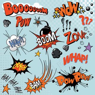 漫画英文字体集合矢量素材3