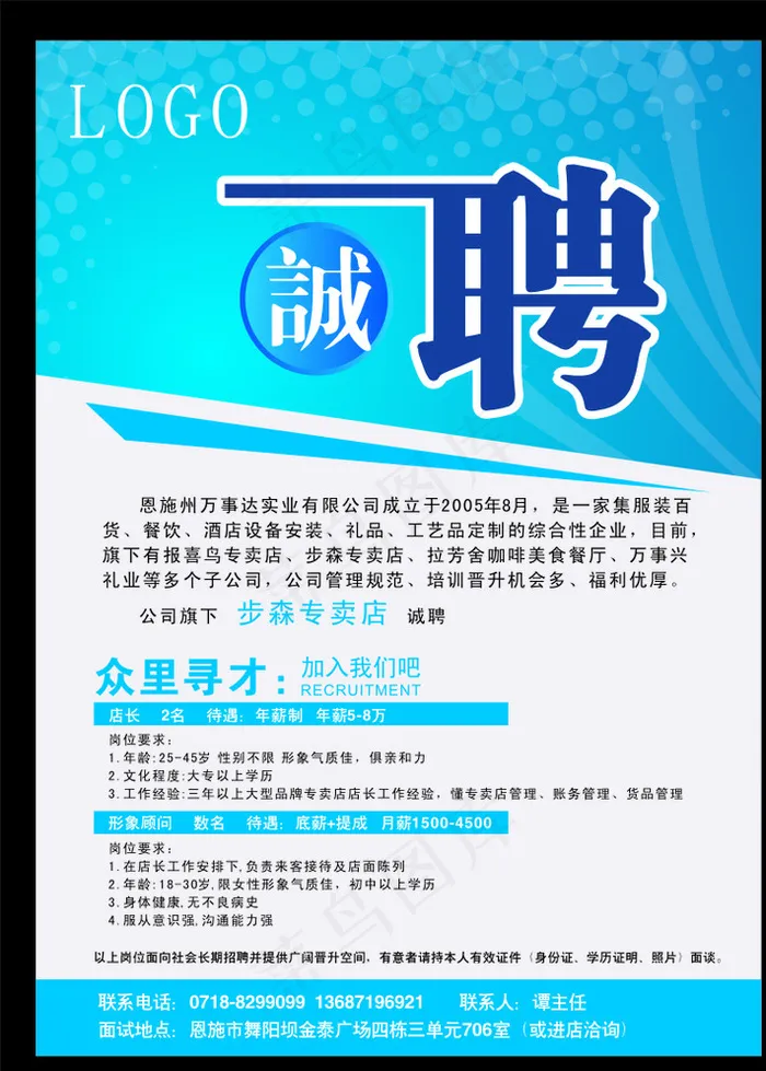 招聘图片cdr矢量模版下载