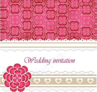 婚礼邀请卡图片