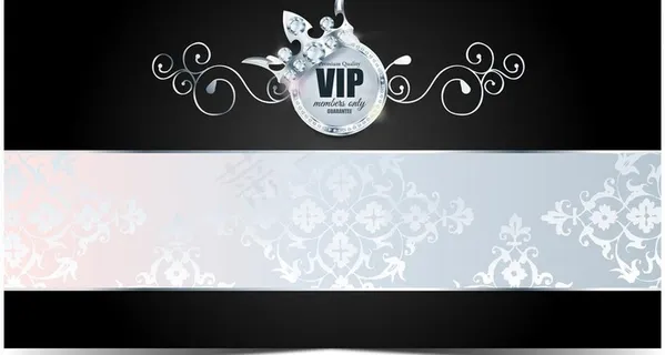 欧式花纹vip卡图片