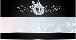 欧式花纹vip卡图片