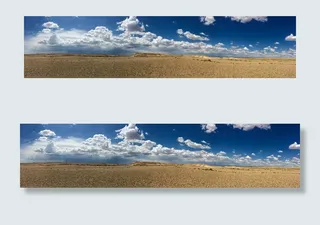 新疆戈壁全景风景图片