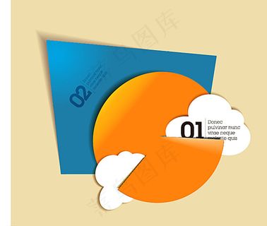 彩色折纸数字标签图片