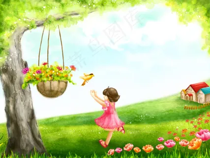 花园里的孩子 花园里的孩子