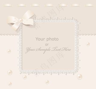 矢量婚庆淡雅卡片背景