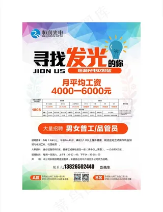 招工海报