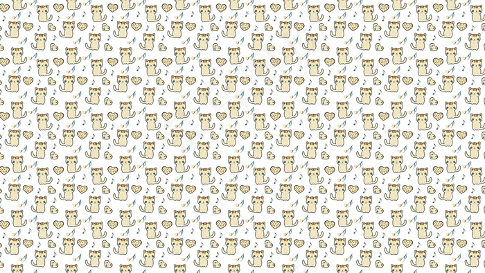 猫咪平铺底纹