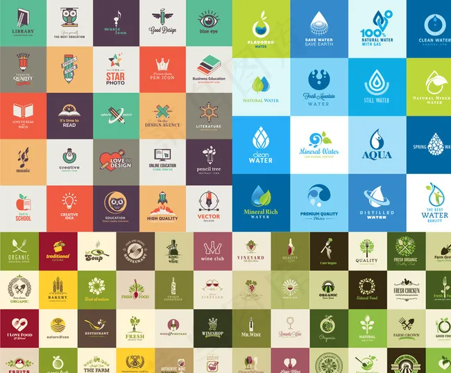 LOGO创意设计图片ai矢量模版下载