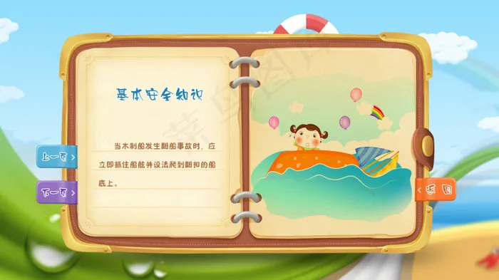 水上交通安全知识psd模版下载